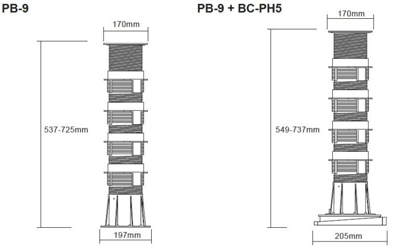 Buzon Atrama PB-9 (537-725 MM) 