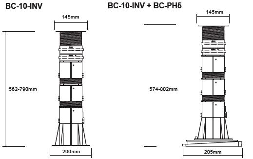Buzon atrama BC-10 (562-790 MM) 