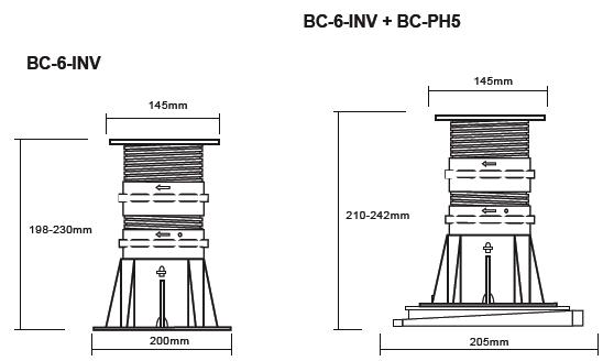 Buzon atrama BC-6 (198-230 MM) 