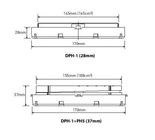 Buzon terasų atrama DPH-F28 (28mm) 